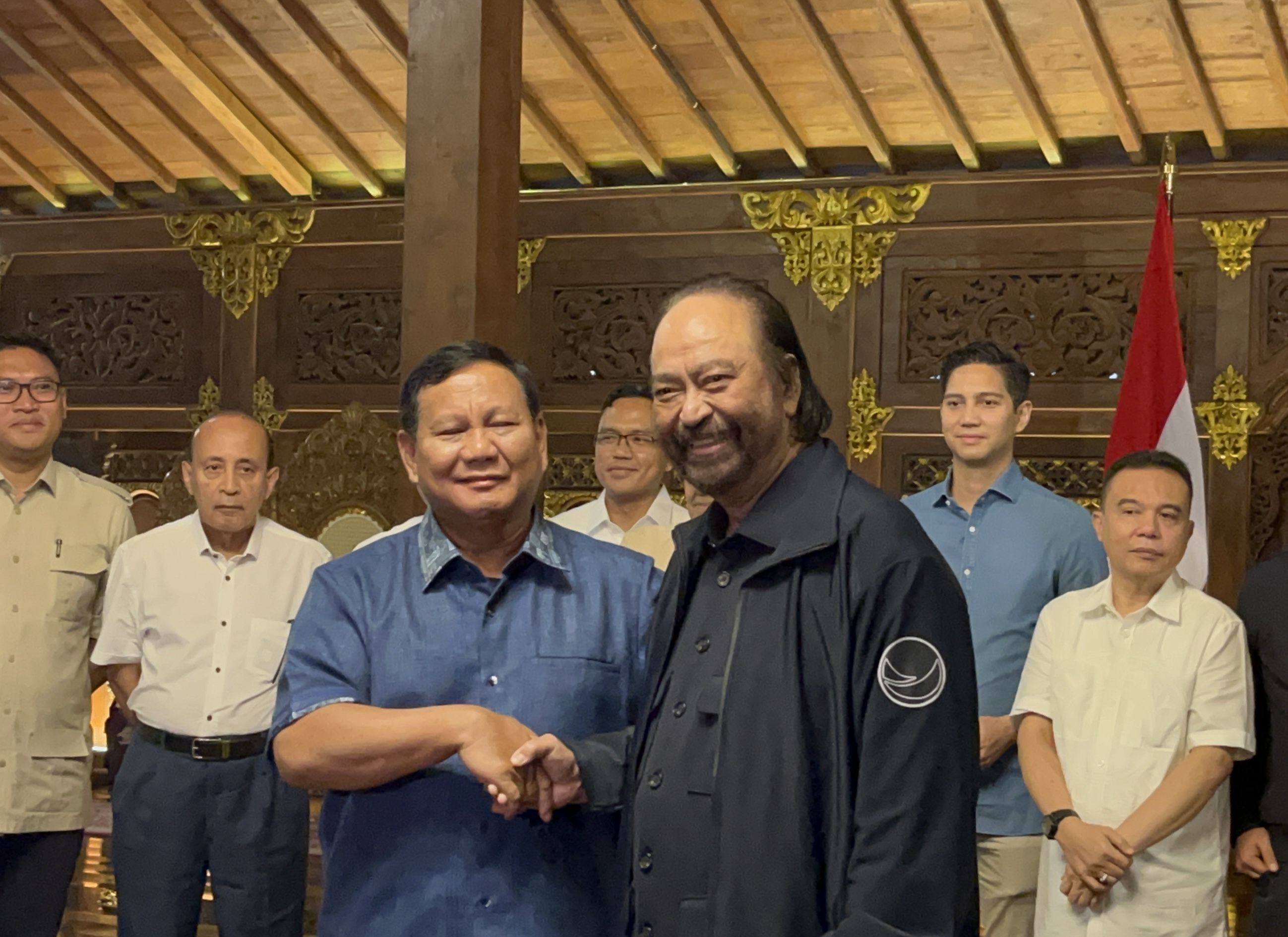 Gerindra Sebut Pertemuan Surya Paloh dan Prabowo di Hambalang Sempat Bahas Penggabungan Koalisi