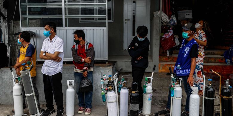 Solidaritas Dalam Aksi Oksigen Untuk Warga Pasien Covid 19 Diberi Pinjaman Tabung Gratis