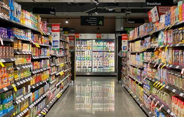 Ilustrasi minimarket atau pasar swalayan.