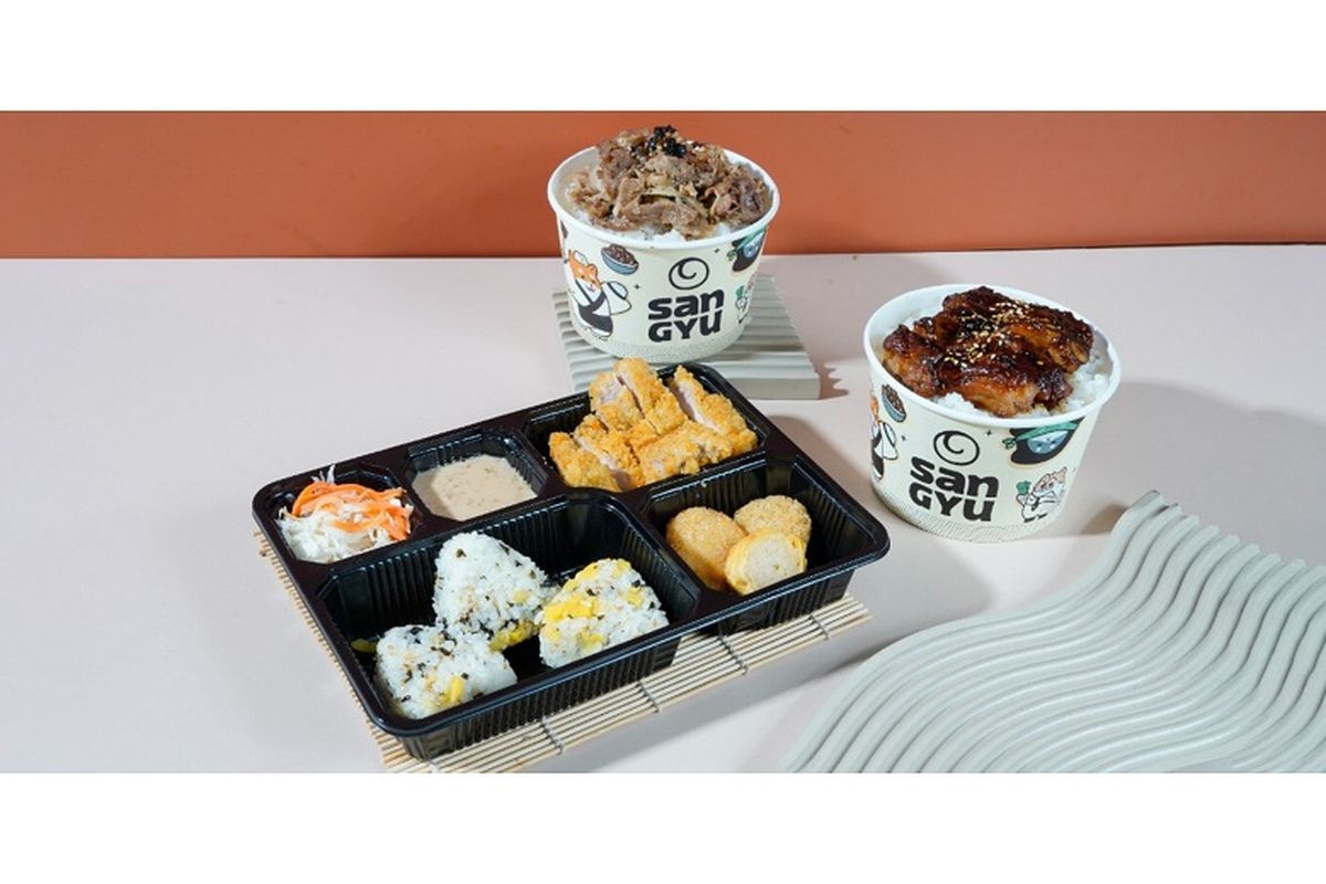 Aneka menu yang dijual San Gyu by Hangry