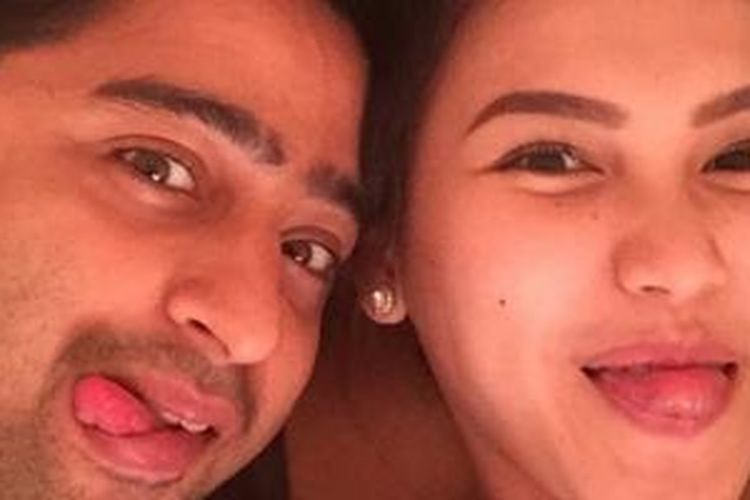 Shaheer Seikh wefie bareng Ayu Ting Ting.