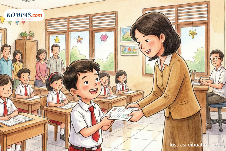 Ilustrasi 70 Contoh Catatan Wali Kelas SD Semester Ganjil, Referensi Lengkap untuk Rapor Siswa