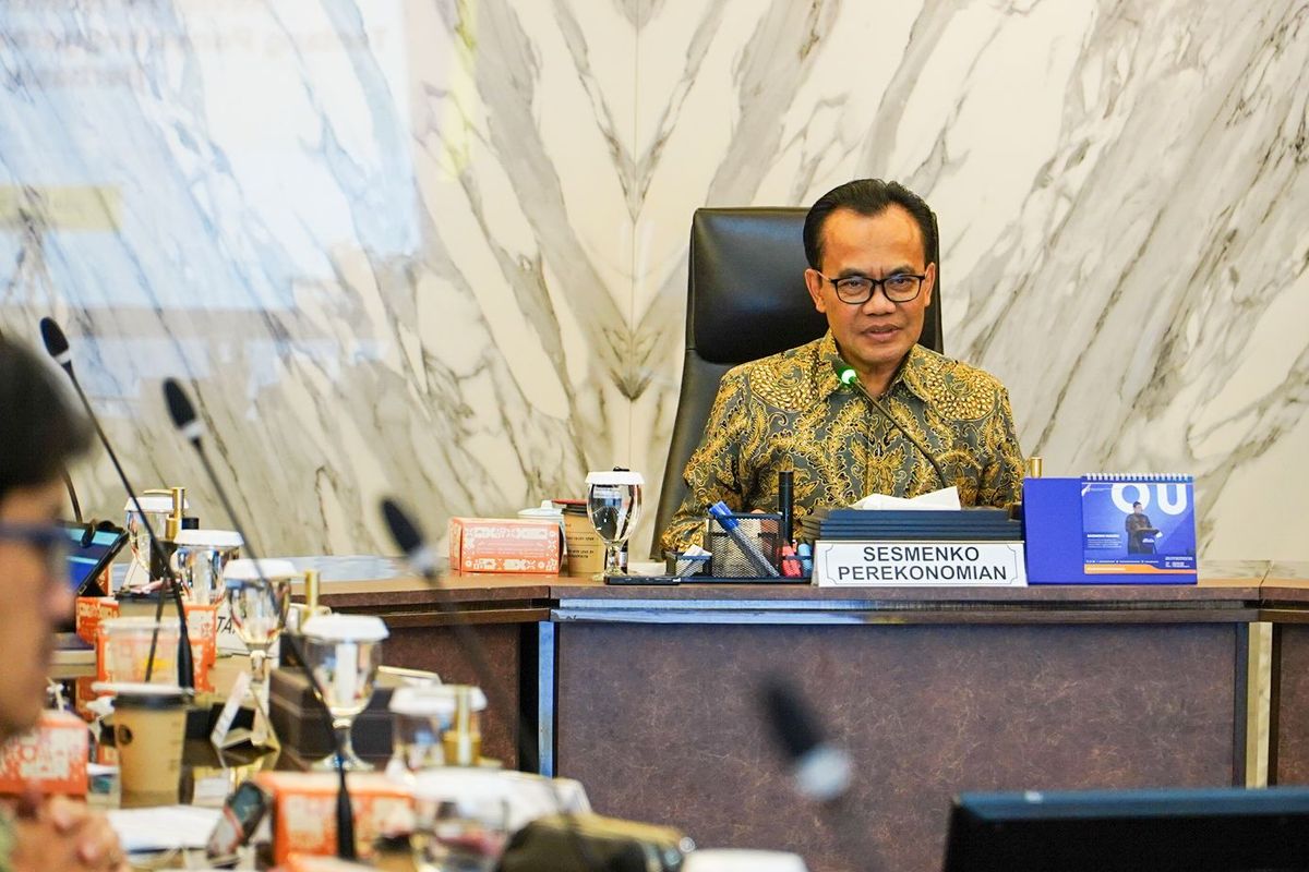Sekretaris Kemenko Bidang Perekonomian Susiwijono Moegiarso dalam sebuah kesempatan.