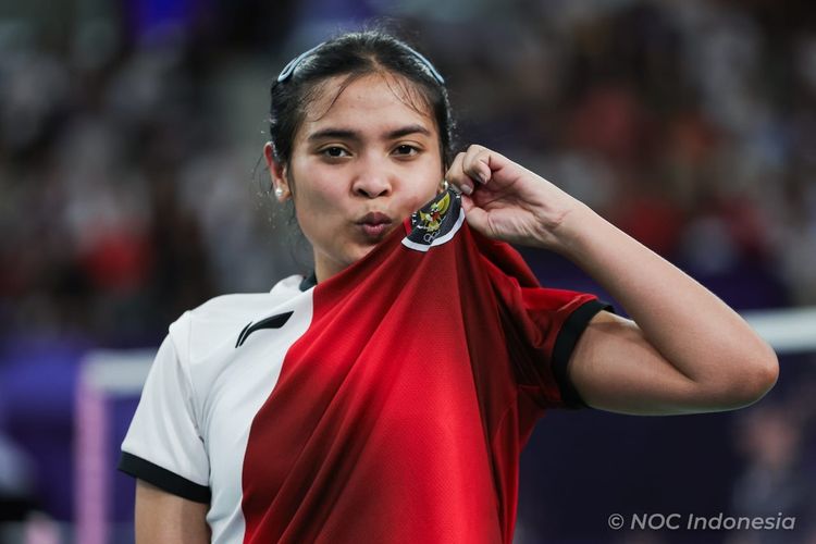 Pesan Fadia untuk Gregoria di Semifinal Olimpiade: Tetap 