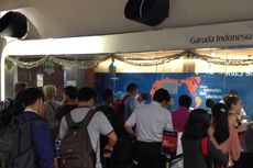 Pembatalan Penerbangan Garuda Indonesia, Penumpang Memadati Bandara Soekarno-Hatta
