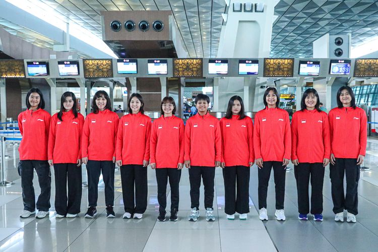 Tim bulu tangkis putri Indonesia berangkat ke Malaysia untuk mengikuti Kejuaraan Bulu Tangkis Beregu Asia 2024 di Selangor, Malaysia, pada 13-18 Februari 2024. 