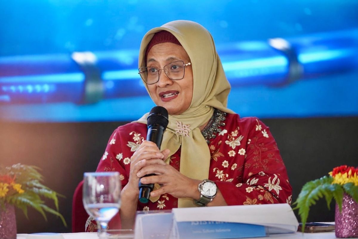 Direktur Utama Telkom Dian Siswarini. 