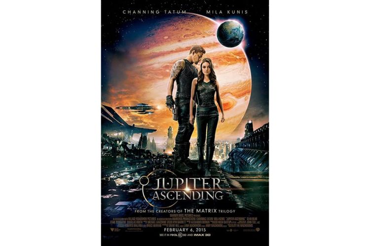 Film Jupiter Ascending yang dibintangi Mila Kunis dan Channing Tatum. Akan tayang malam ini (10/06/2020) di TRANS TV  Pukul 23.30 WIB
