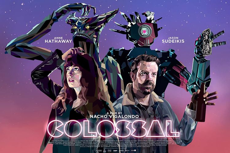 Film Colossal (2016) dibintangi oleh Anne Hathaway, Jason Sudeikis, Dan Stevens, Austin Stowell, dan Tim Blake Nelson.