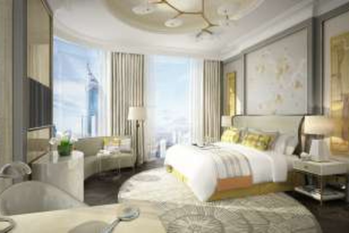 Tampilan visual tempat tidur The St Regis Jakarta