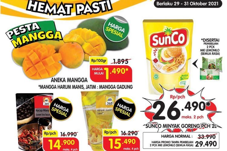 Katalog promo Superindo periode 29-31 Oktober 2021.