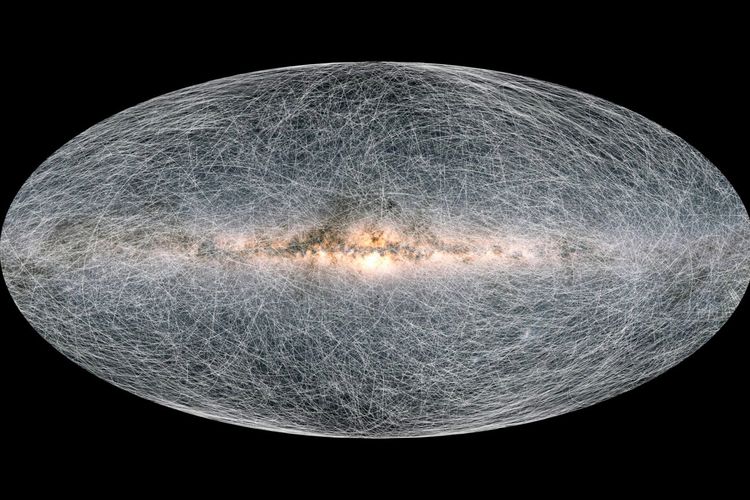 Peta 3D galaksi Bima Sakti yang dirilis European Space Agency (ESA).