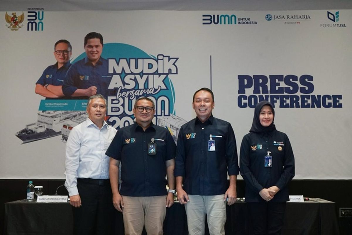 Jasa Raharja dan dan Forum Tanggung Jawab Sosial Lingkungan (TJSL) BUMN jadi koordinator utama program Mudik Asyik bersama BUMN 2024.