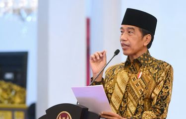 Presiden Joko Widodo di acara Hari Santri Nasional