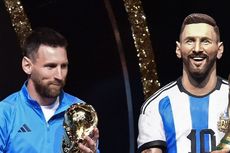 Lionel Messi Diabadikan Jadi Patung, Bersanding dengan Pele dan Maradona