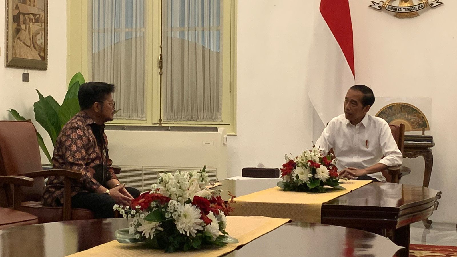 Di Hadapan Jokowi, Syahrul Yasin Limpo Mengaku Akan Kooperatif Ikuti Proses Hukum
