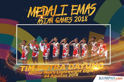 INFOGRAFIK Asian Games: Medali Emas Ke-9, Tim Putra Dayung