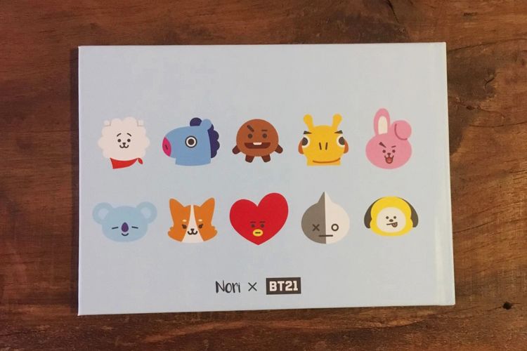 Karakter-karakter dari seri stiker edisi khusus boyband BTS.