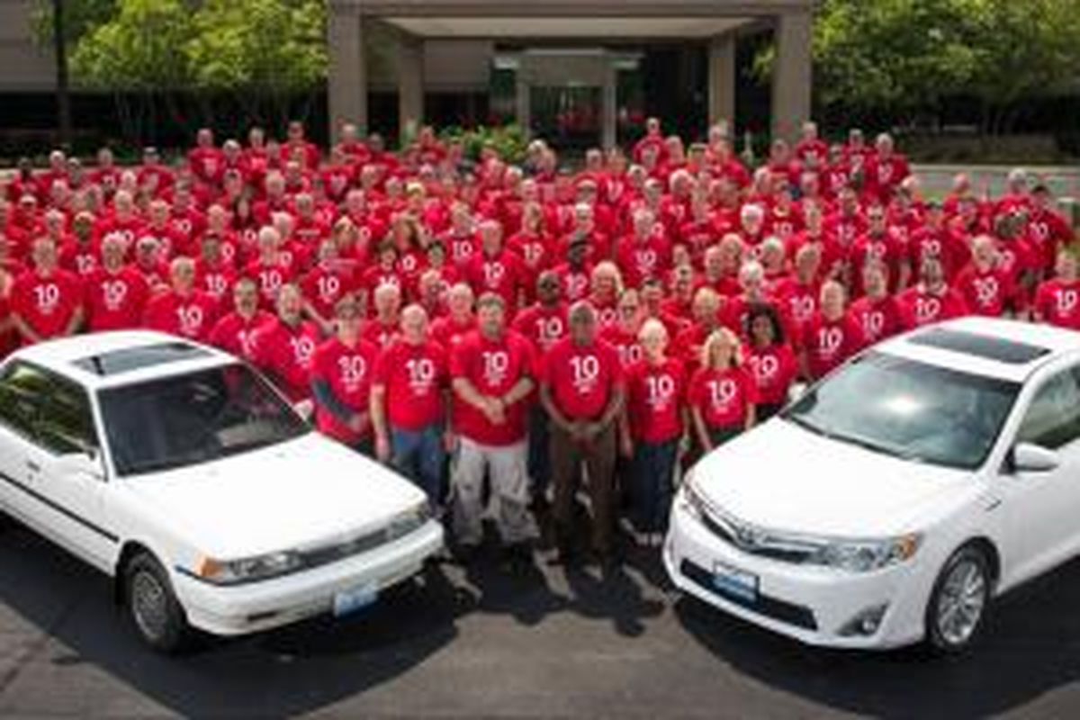 Toyota merakit Camry ke 10 juta unit di pabrik Kentucky.