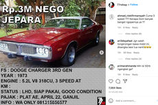 Dodge Charger Mirip Mobil Dominic Toretto Dijual Rp 3 Miliar
