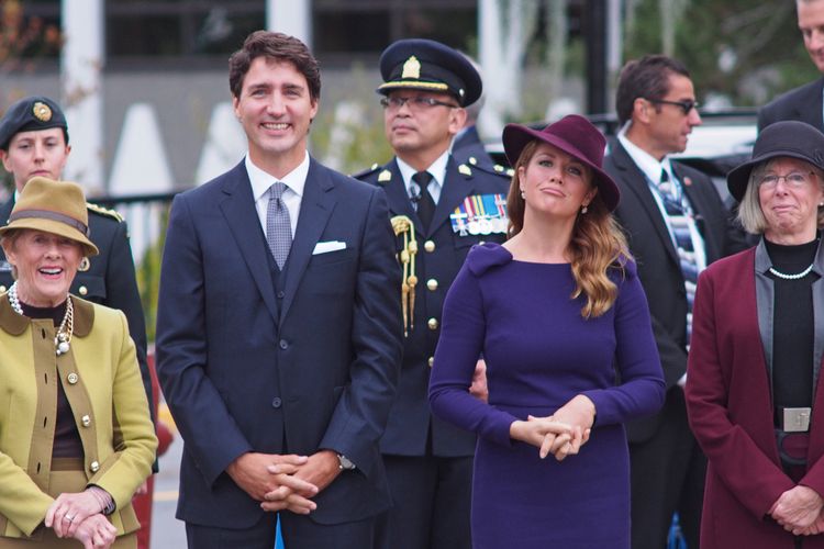 PM Kanada Justin Trudeau dan istrinya, Sophie Trudeau.