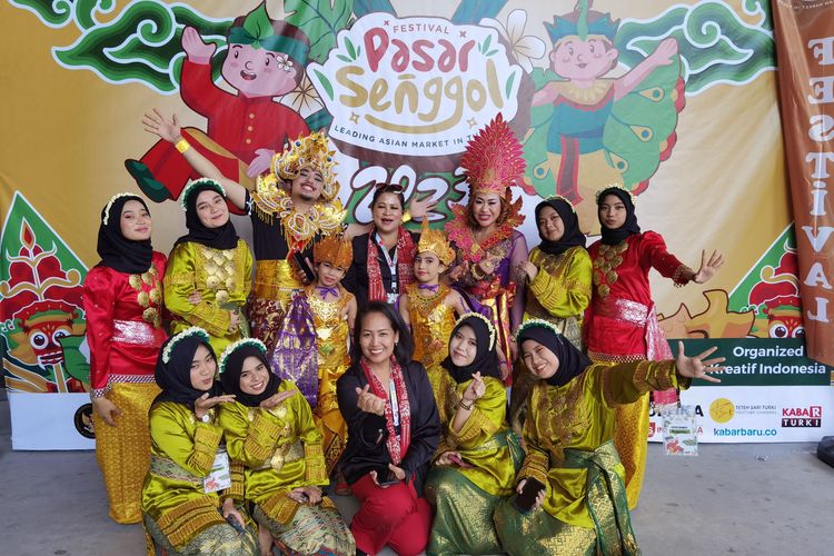 Para diaspora Indonesia yang ikut Festival Pasar Senggol Turkiye.