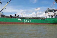 Uji Coba, Kapal Tol Laut Hanya Bawa Air Mineral ke Perbatasan