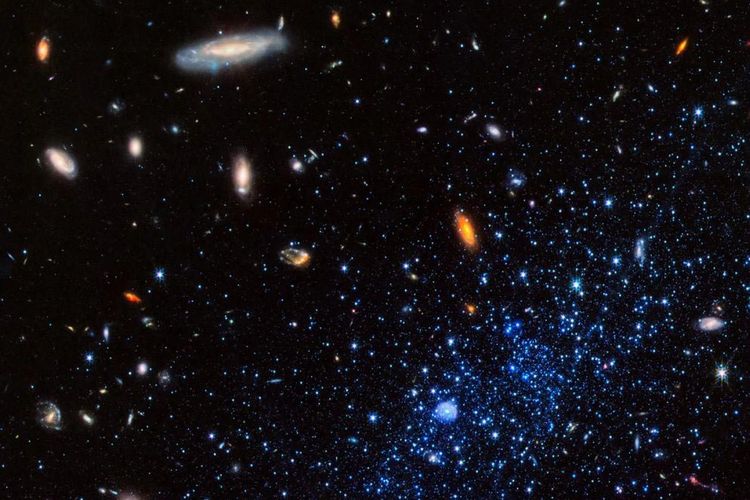 Berbagai galaksi terlihat dalam gambar JWST ini. Para astronom sedang mencari galaksi purba murni yang mengonfirmasi pemahaman kita tentang Alam Semesta dan Big Bang. 