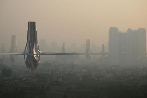 Basmi Polusi Udara, Perusahaan India Usulkan Menara Penyaring Raksasa