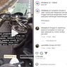 Motor Bergelimpangan karena Tumpahan Minyak di Jalan Juanda, Depok
