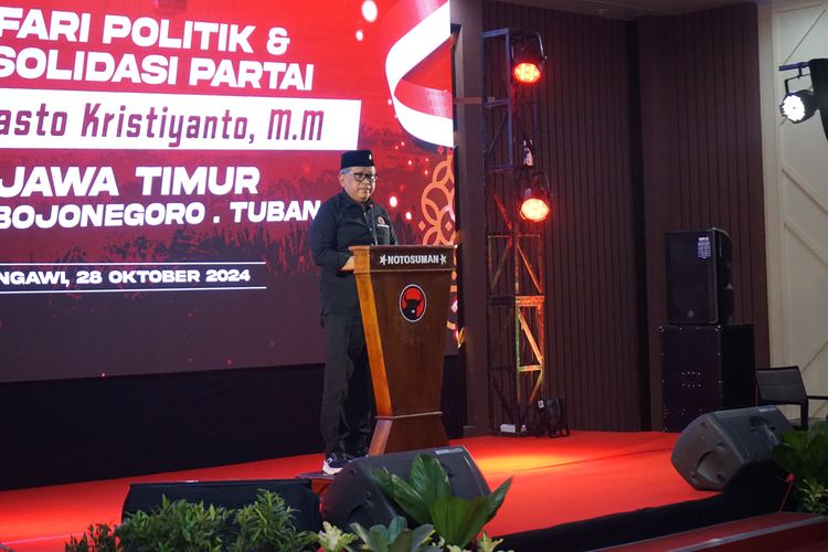 Konsolidasi PDI-P di Jatim, Hasto Soroti Intimidasi Kades di Pilkada