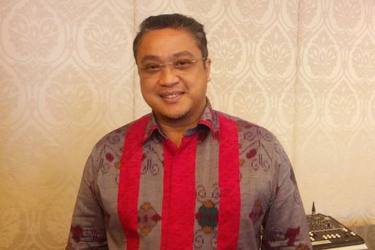 Dede Yusuf diabadikan usai pendeklarasian terbentuknya APFI di Hotel Mulia, Jakarta Selatan, Senin (12/10/2015) sore.