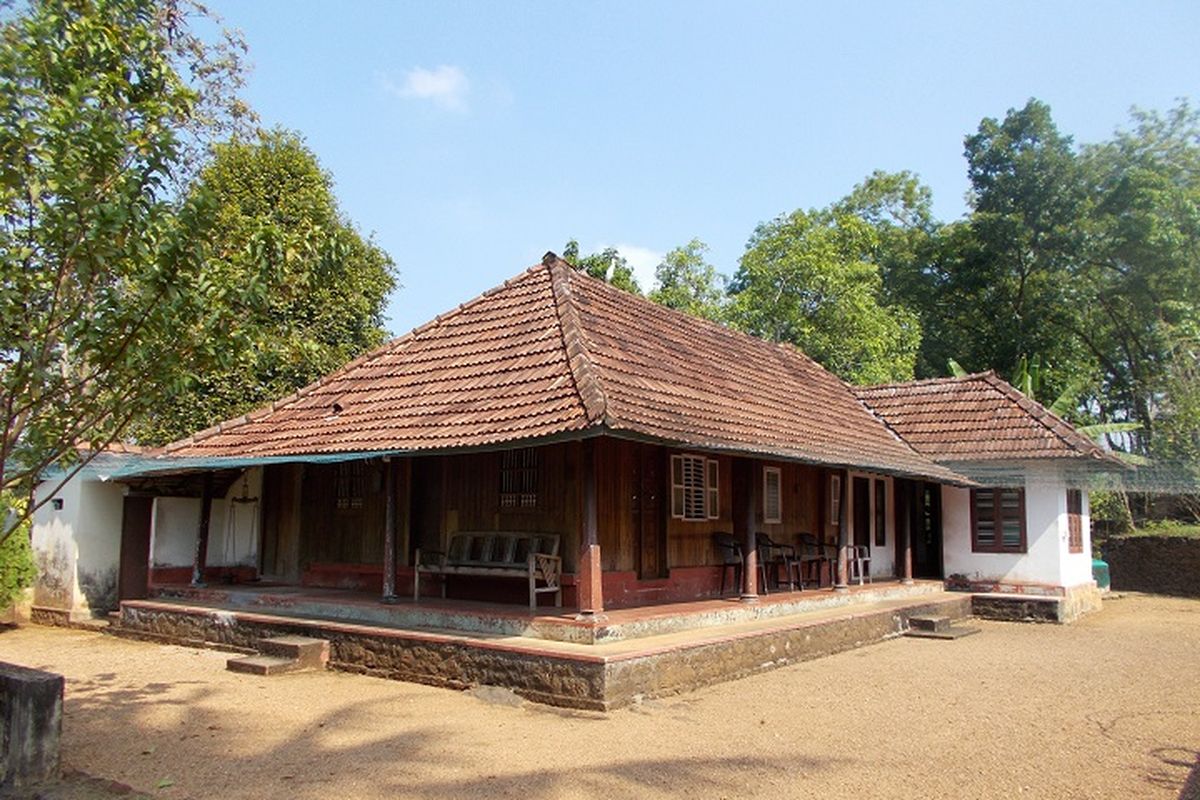 Ilustrasi rumah tua.