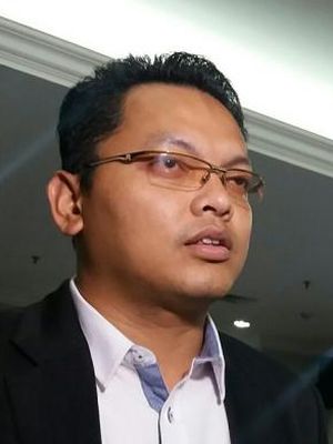 Juru Bicara Mahkamah Konstitusi, Fajar Laksono, saat ditemui di Gadung Mahkamah Konstitusi, Jakarta, Rabu (23/12/2015).