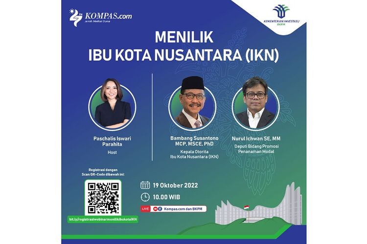 Webinar bertajuk ?Menilik Ibu Kota Nusantara (IKN)? dari BKPM