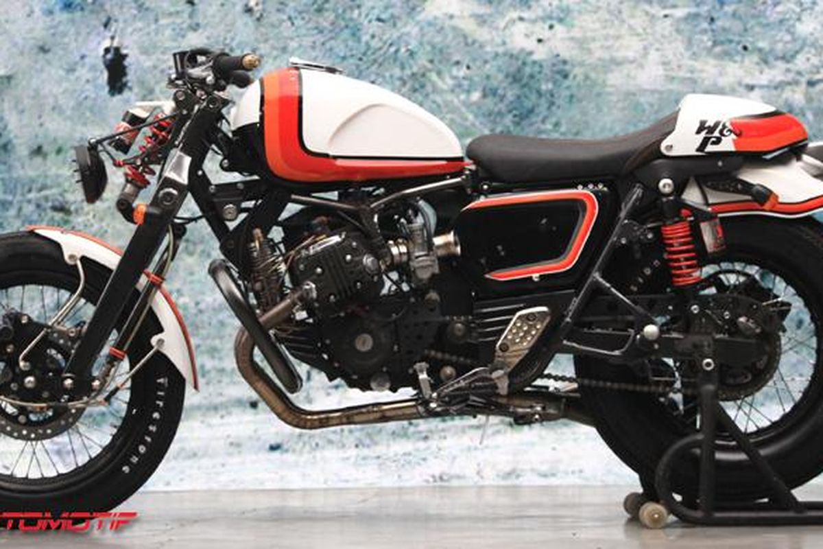 Honda Tiger dua silinder berkonsep cafe racer modern