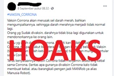 [HOAKS] Vaksin Covid-19 Ubah Warna Darah dan Tidak Bisa Didonorkan