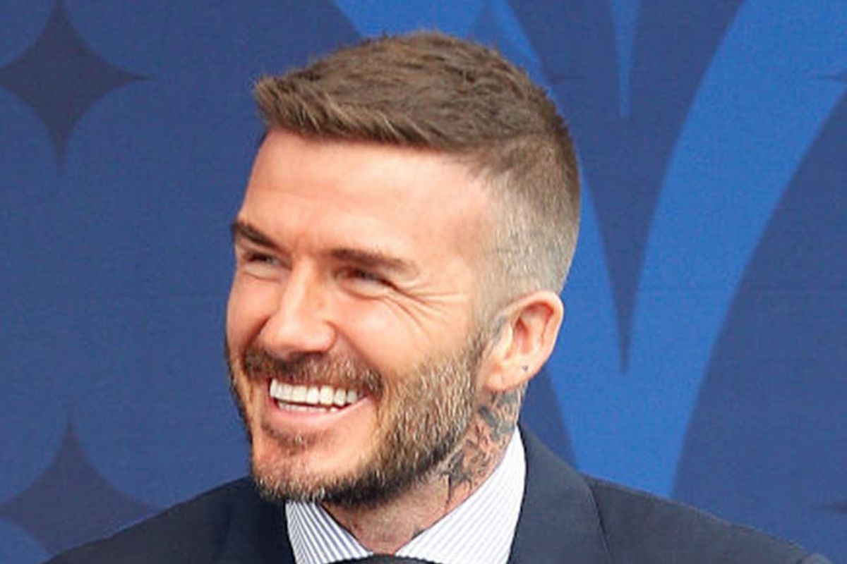 Model rambut David Beckham high and tight