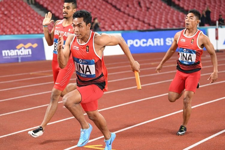 Lalu Muhammad Zohri saat berlaga di ajang Asian Games 2018 lalu