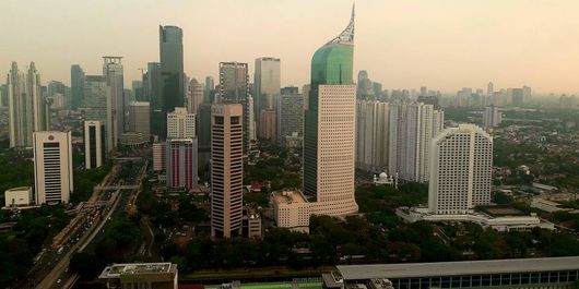 Cakrawala Jakarta, Indonesia.