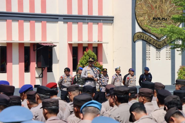 Amankan Aksi AMPB, Kapolresta Pati Larang Anggota Bawa Senjata Api