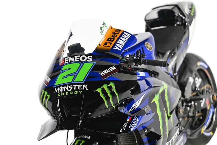 Livery Monster Yamaha MotoGP pada YZR-M1 untuk MotoGP 2023