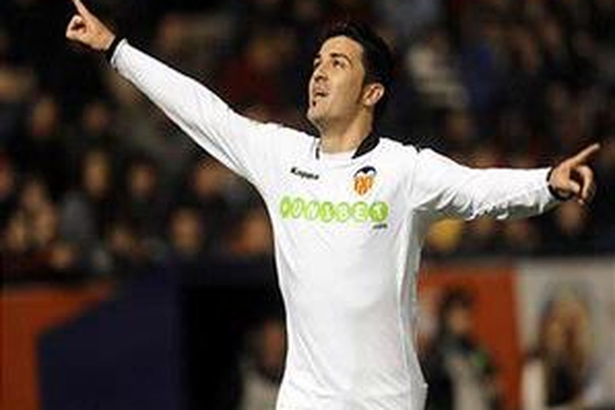 David Villa bisa menjadi ancaman buat Real Madrid.