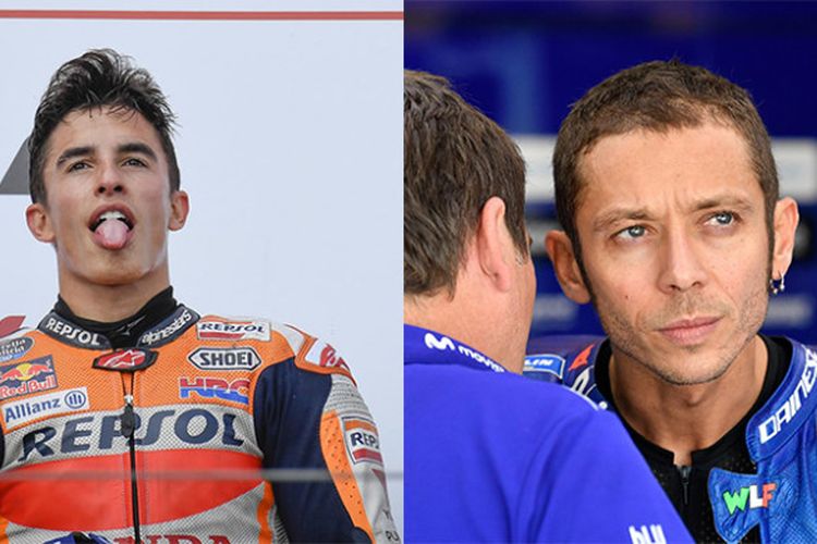 Marc Marquez dan Valentino Rossi.
