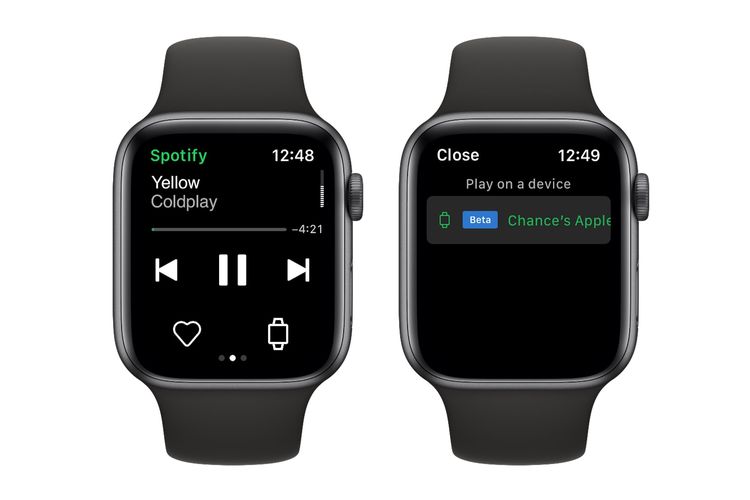 Streaming Spotify di Apple Watch
