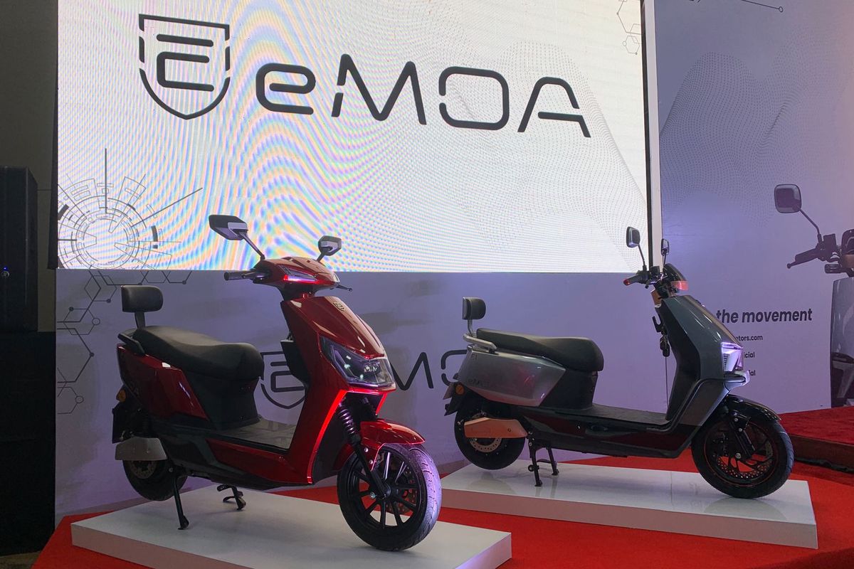 Motor listrik eMOA E1 dan E2 meluncur di Indonesia