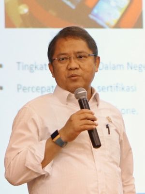 Menteri Kominfo Rudiantara saat berbicara dalam acara Indonesia LTE Conference 2018 di Jakarta, Rabu (14/3/2018).