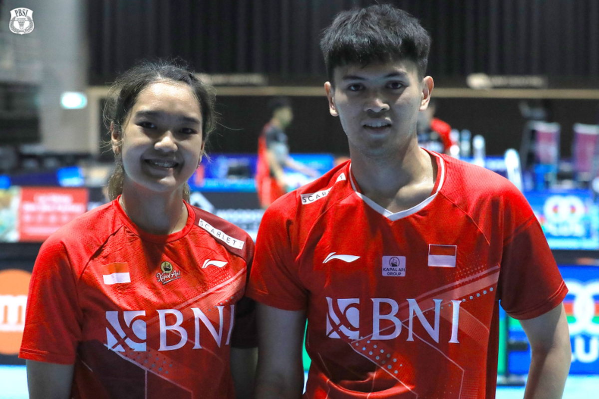 Ganda campuran Indonesia, Adnan Maulana/Nita Violina Marwah, menang pada laga babak 32 besar ajang Thailand Open 2023.