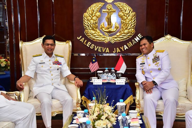 KSAL Terima Kunjungan Panglima Angkatan Laut Malaysia, Ini yang Dibahas