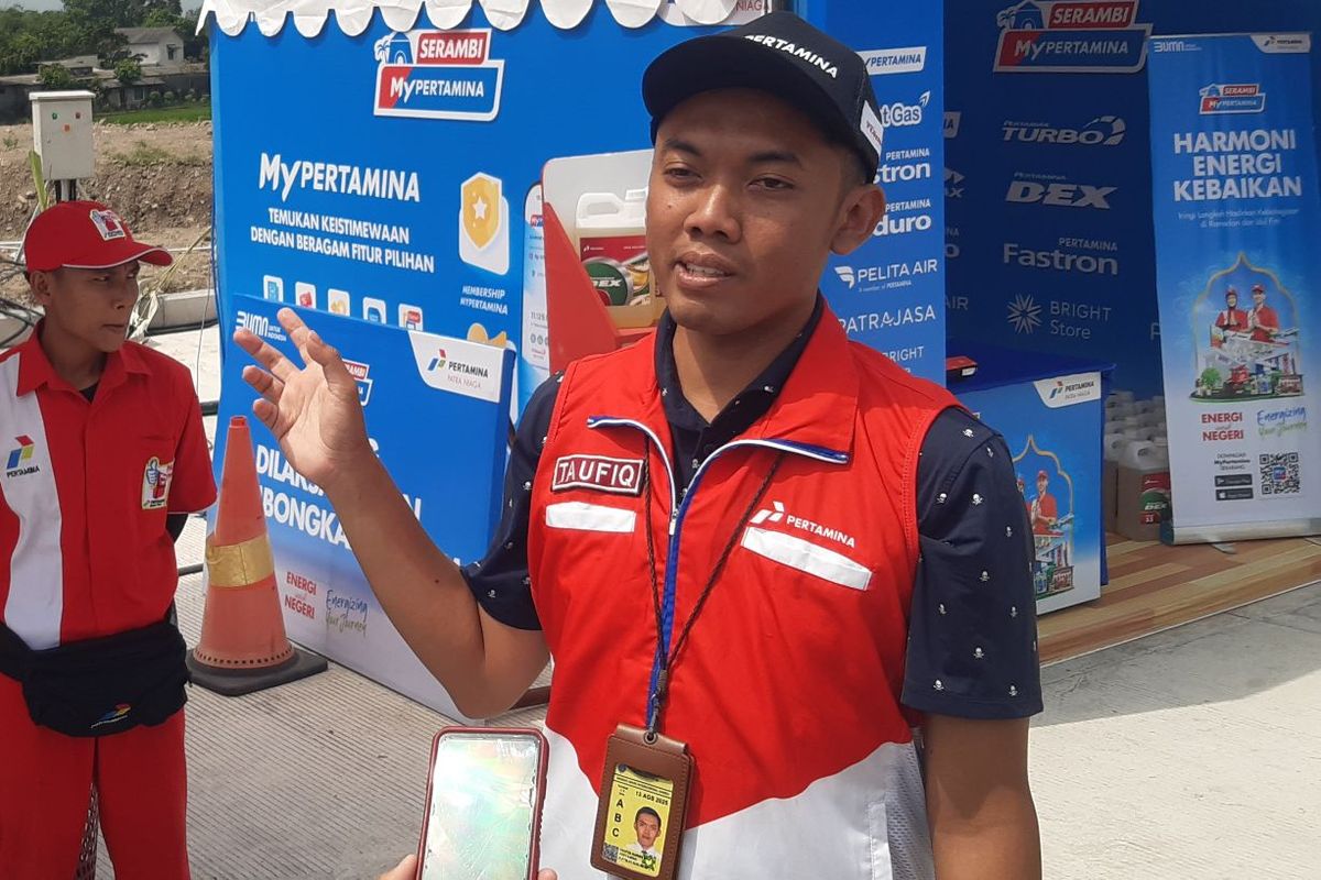 Area Manager Communication, Relations, & CSR Pertamina Patra Niaga Regional Jawa Bagian Tengah, Taufiq Kurniawan di Solo, Jawa Tengah, Jumat (21/3/2025).